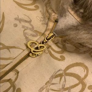 Vintage G-Unit gold sweater with faux fur hoodie